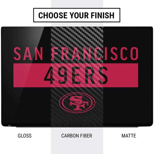 NFL San Francisco 49ers Black Performance Series Dell Vostro Skin